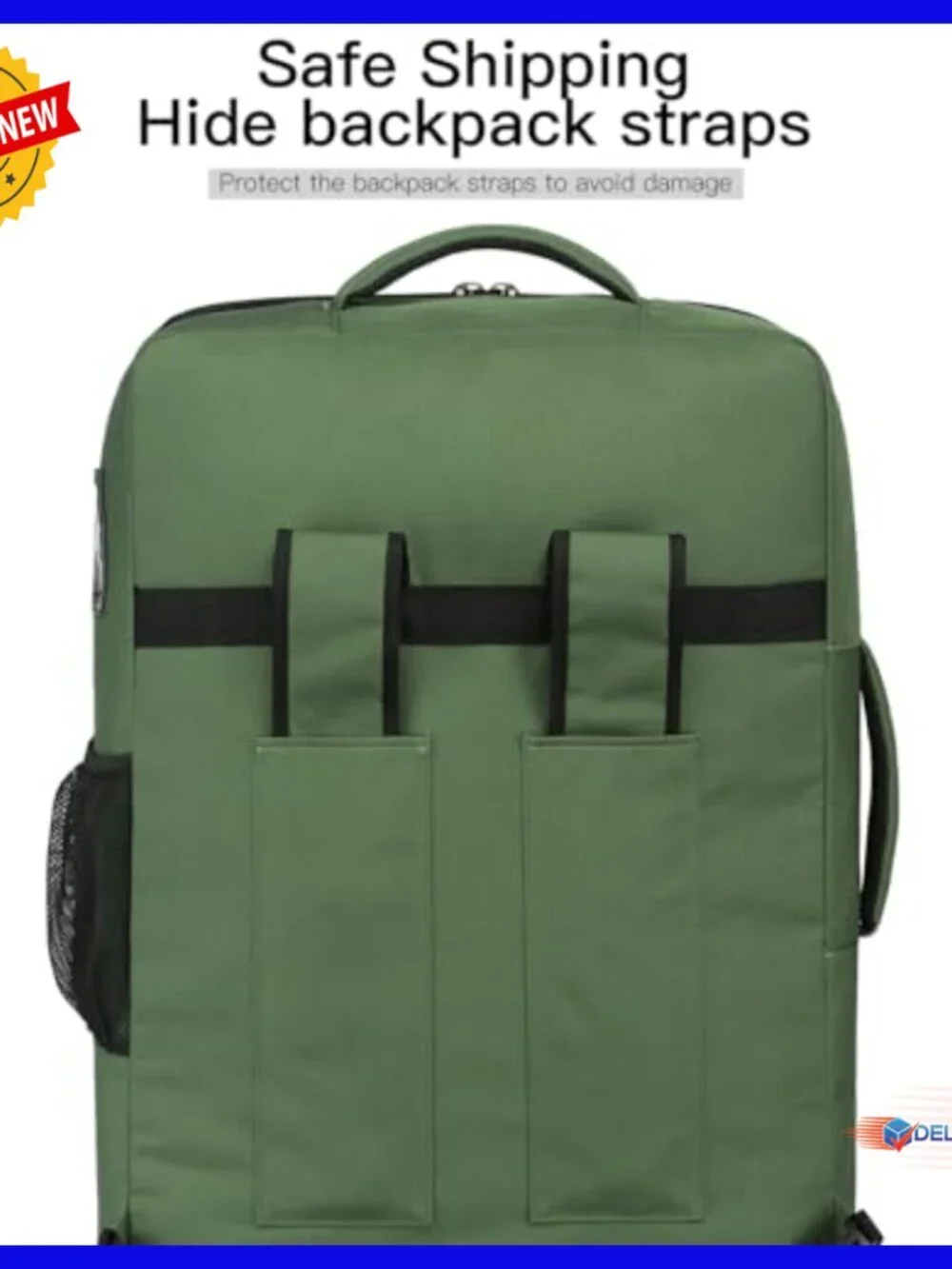 Hard Bottom Car Seat Travel Bag with Spinner Wheels for Airplanes - Picture 4 of 6